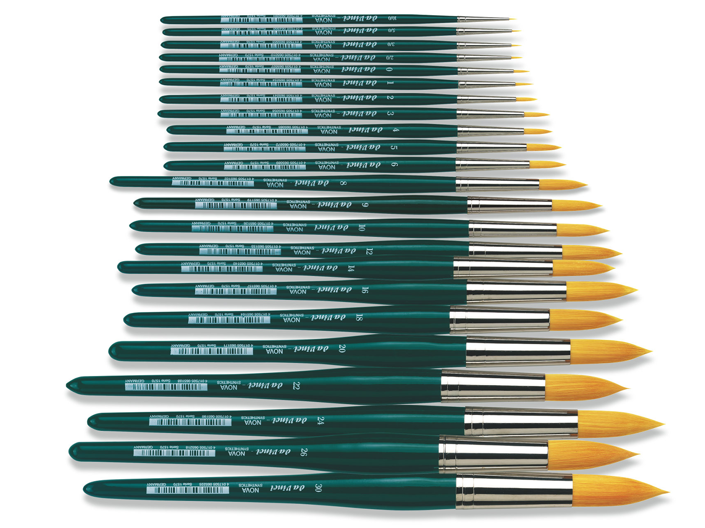 Da Vinci Nova 1570 מכחול מקצועי לצבע מים ושמן לציורי פנים וגוף של דה וינצ'י