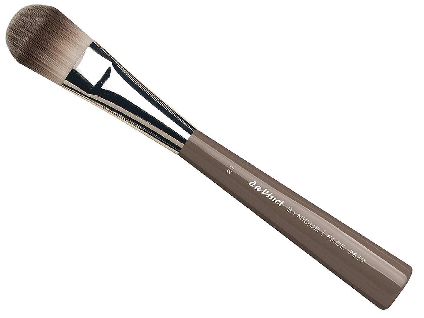 Da Vinci Foundation Synique 9657 מכחול לאיפור מקצועי למייקאפ של דה וינצ'י