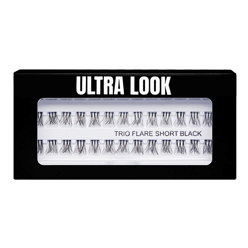 Ultra Look Trio Flare Short Black ריסים טריו שורט שחור לאיפור מקצועי | עדה לזורגן