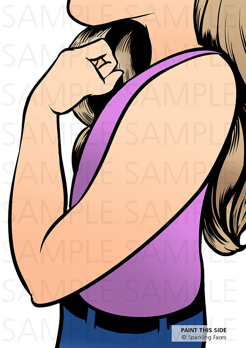 לוח תרגול רב-פעמי לציורי פנים של סבטלנה קלר