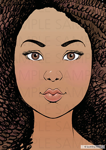 לוח תרגול רב-פעמי לציורי פנים של סבטלנה קלר