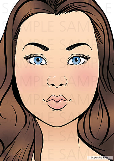 לוח תרגול רב-פעמי לציורי פנים של סבטלנה קלר