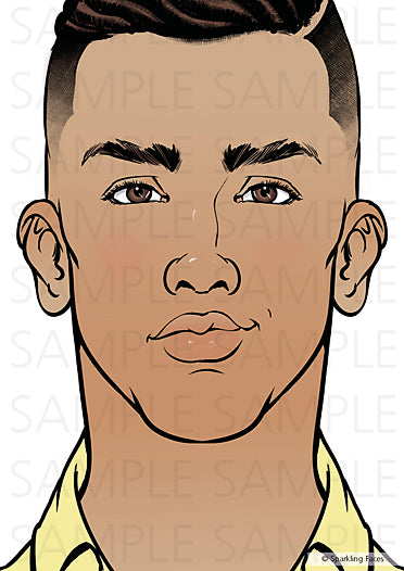 לוח תרגול רב-פעמי לציורי פנים של סבטלנה קלר