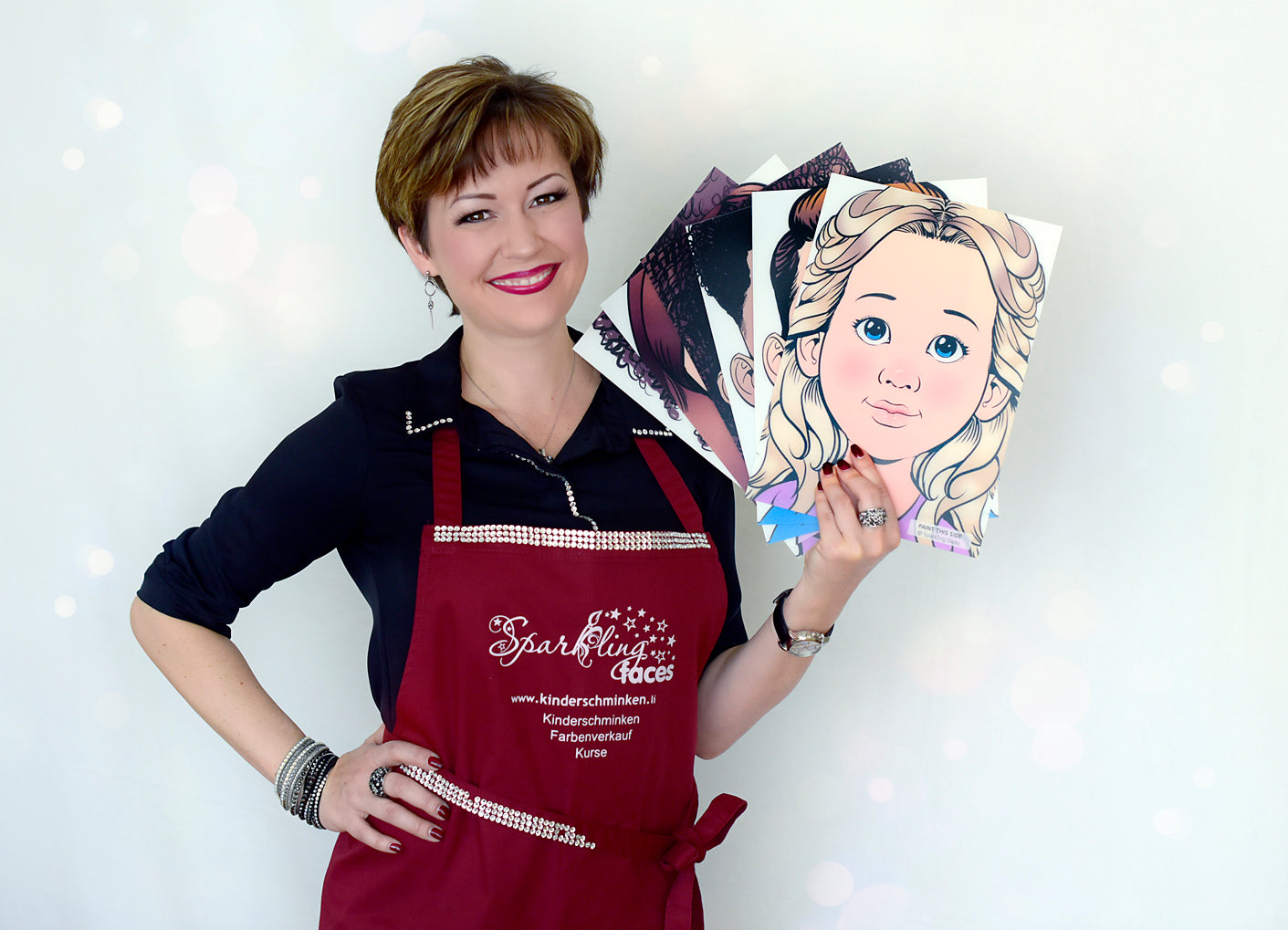 לוח תרגול רב-פעמי לציורי פנים של סבטלנה קלר