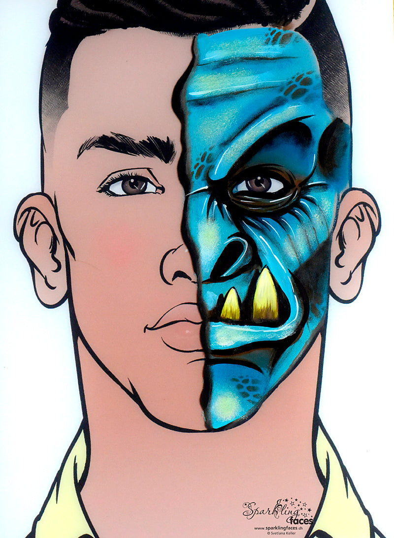 לוח תרגול רב-פעמי לציורי פנים של סבטלנה קלר