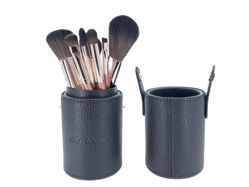 ערכת 7 מברשות + נרתיק עגול | Da Vinci Satin