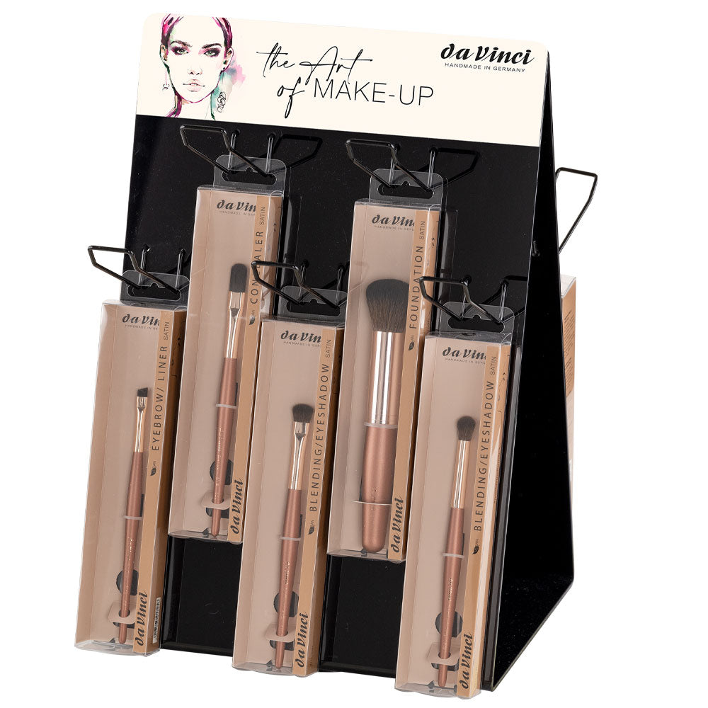 סטנד 34 מברשות איפור | Da Vinci Satin