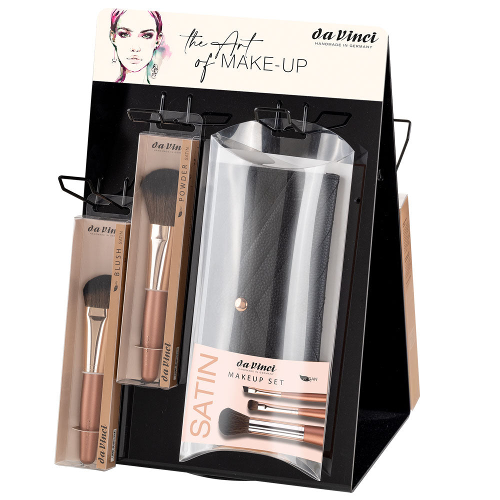 סטנד 34 מברשות איפור | Da Vinci Satin