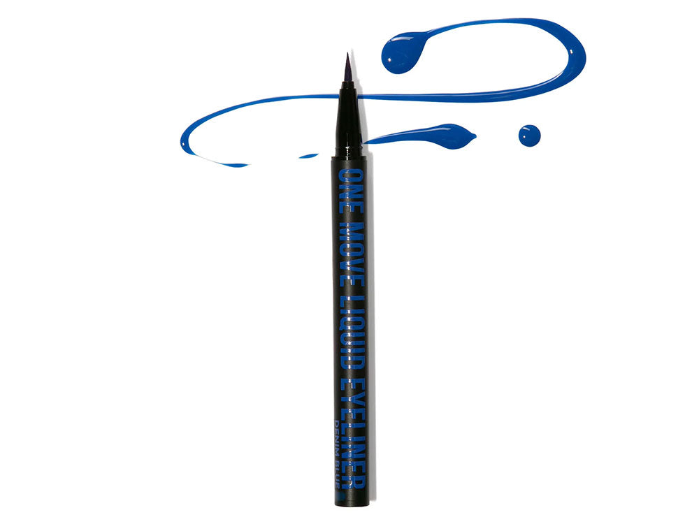 INGLOT One Move Liquid Eyeliner Denim Blue אייליינר טוש לדיוק מירבי כחול
