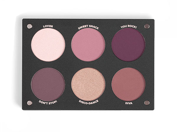 INGLOT Playinn Blurry Berry Eye Shadow Palette לפלטה מגנטית ייחודית המכילה 6 צלליות לאיפור מקצועי מבית אינגלוט