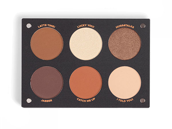 INGLOT Playinn Sheen Tangerine Eye Shadow Palette לפלטה מגנטית ייחודית המכילה 6 צלליות לאיפור מקצועי מבית אינגלוט