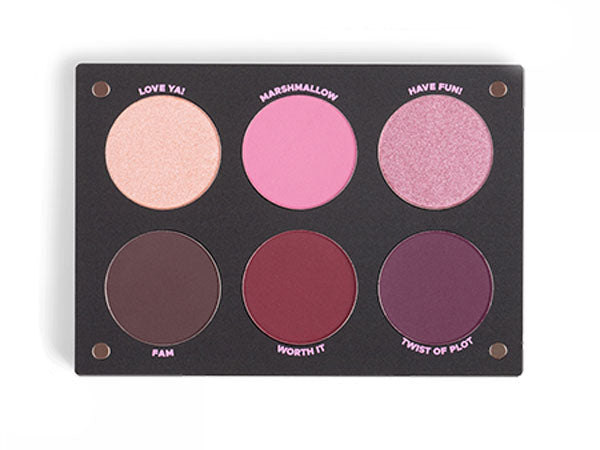 INGLOT Playinn Wink Pink Eye Shadow Palette לפלטה מגנטית ייחודית המכילה 6 צלליות לאיפור מקצועי מבית אינגלוט