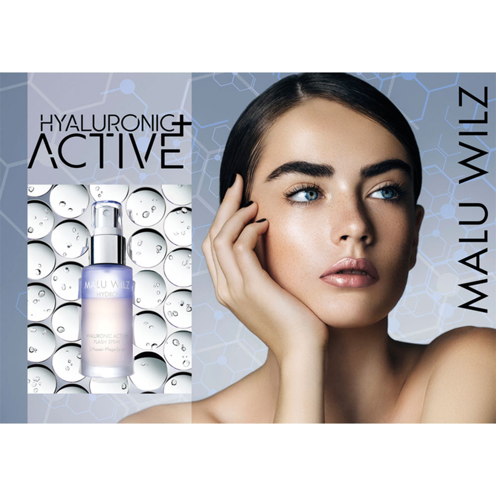 7053 מבית מלו וילז Hyaluronic Active+ Flash Spray ספרי לחות עם חומצה הילארונית