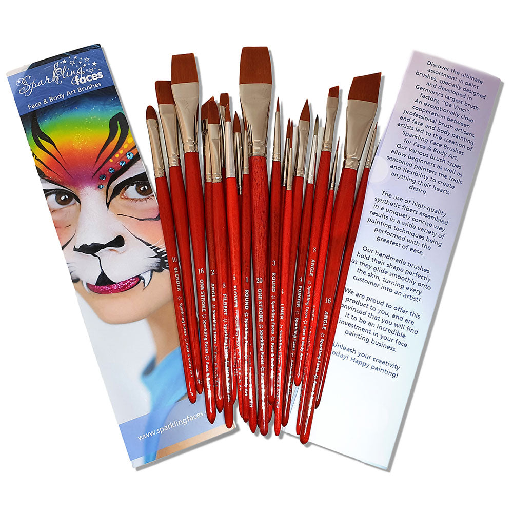 מכחול לציורי פנים עבודת יד של סבטלנה קלר