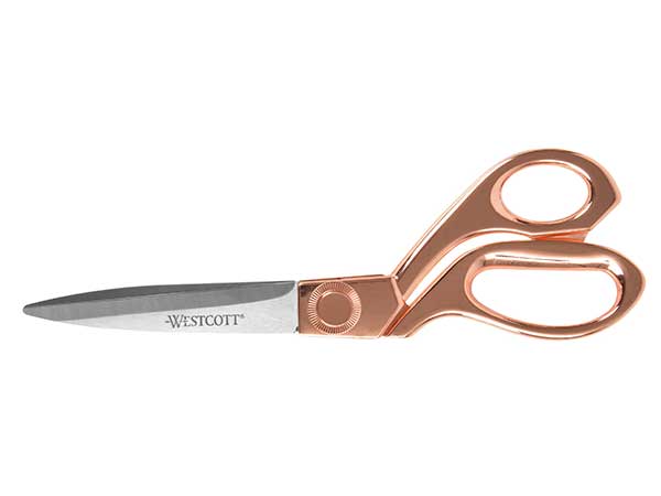 מספריים מקצועיות לעיצוב אופנה בצבע זהב ורוד