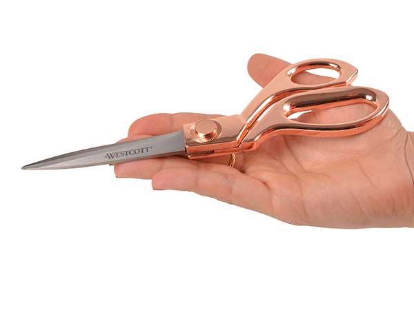 מספריים מקצועיות לעיצוב אופנה בצבע זהב ורוד