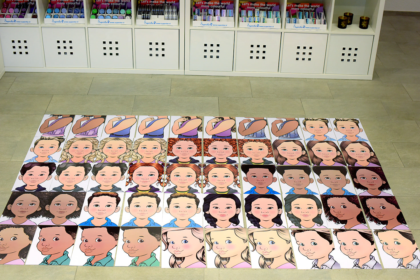 בלוק ציורי פנים לתרגול מהדורת ילדים