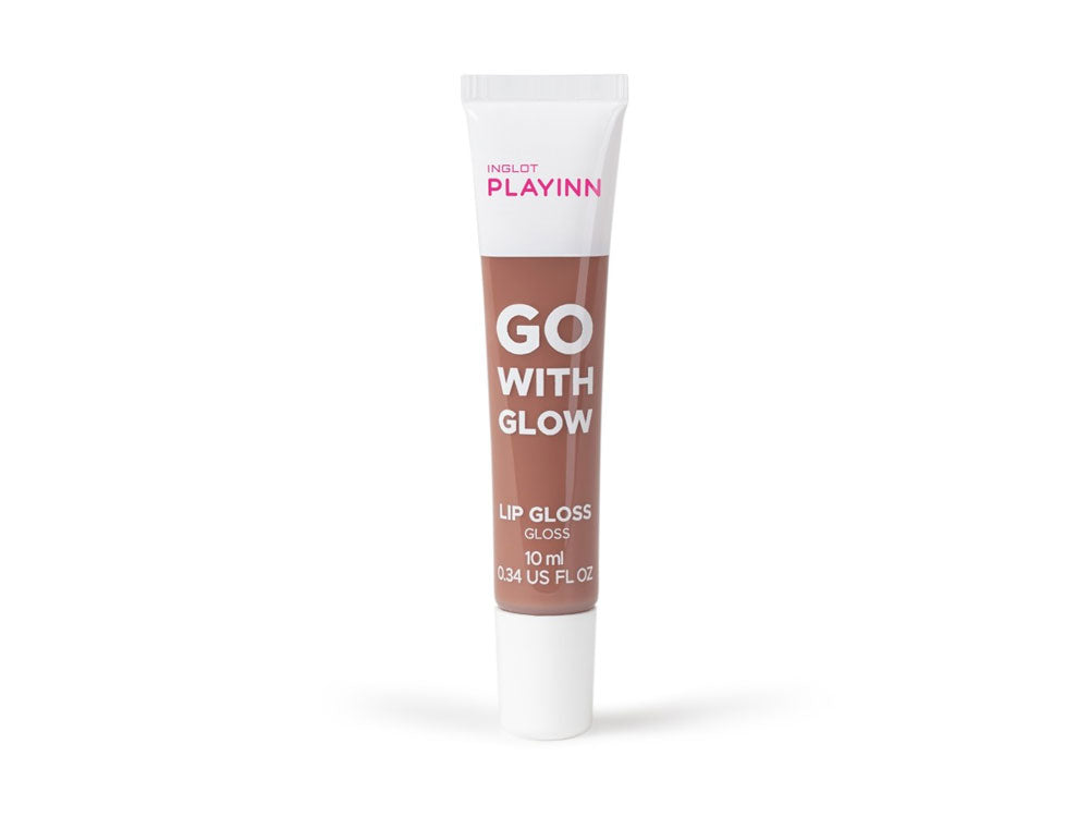 INGLOT PLAYINN Go With Glow Lip Gloss גלוס למראה זוהר ושפתיים רכות מבית אינגלוט