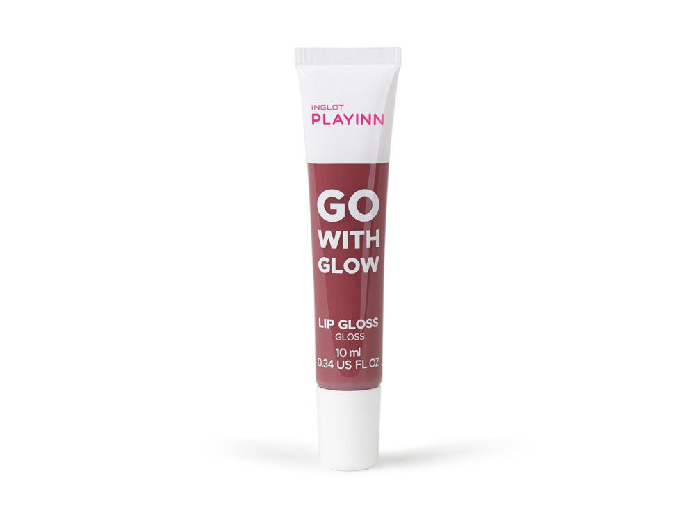 INGLOT PLAYINN Go With Glow Lip Gloss גלוס למראה זוהר ושפתיים רכות מבית אינגלוט