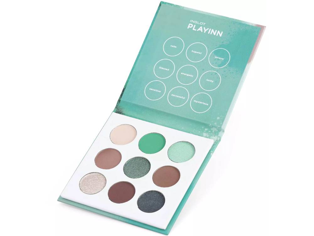 INGLOT Playinn Cloud Green פלטת 9 צלליות בגימורים שונים