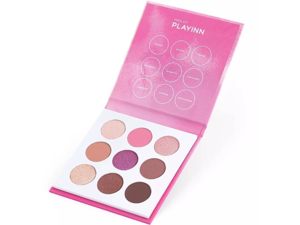 INGLOT Playinn Cloud Pink פלטת 9 צלליות בגימורים שונים