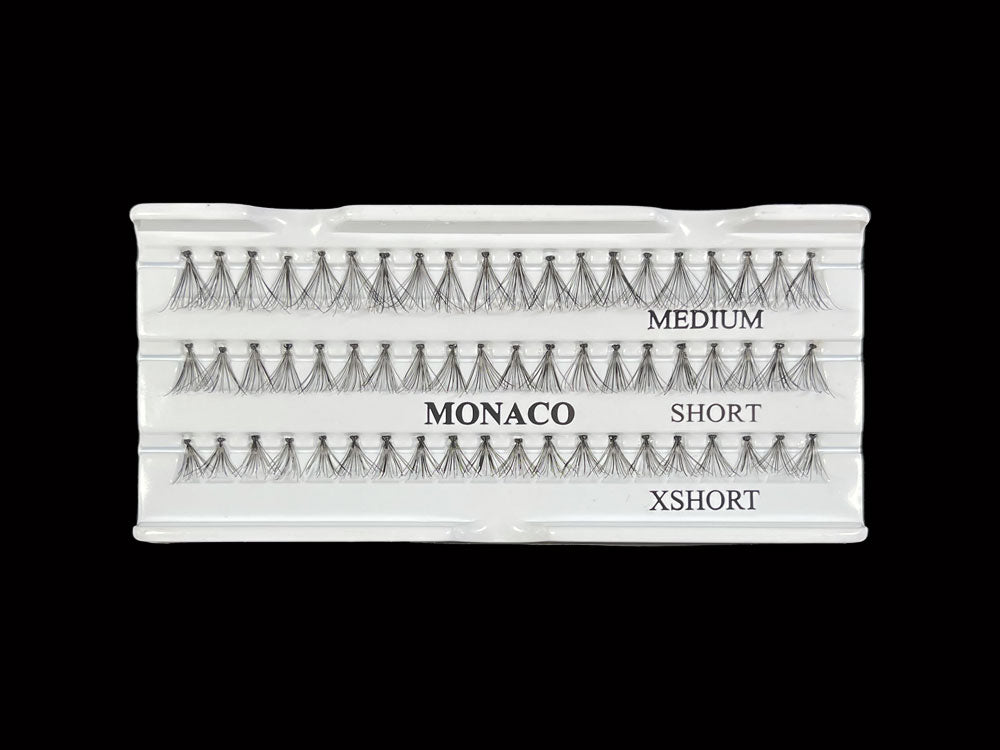 3893 ריסים מלאכותיים בודדים לאיפור מקצועי מבית מונקו