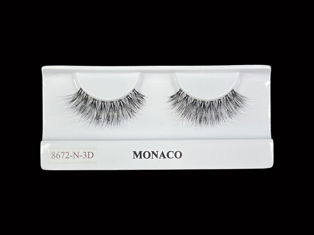 8672 ריסים מלאכותיים שלמים לאיפור מקצועי מבית מונקו