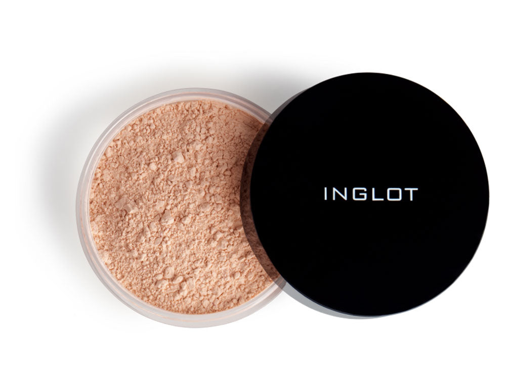 INGLOT HD Illuminizing Powder NF פודרה בתפזורת עם אבקת יהלומים לטשטוש פגמים לאיפור מקצועי מבית אינגלוט