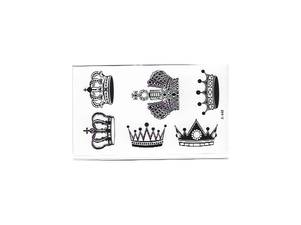 תעתוע קעקוע זמני קטן - כתרים 1