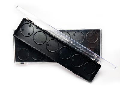 פלטה ריקה לצבעי מים עגולים 10ג של מונקו