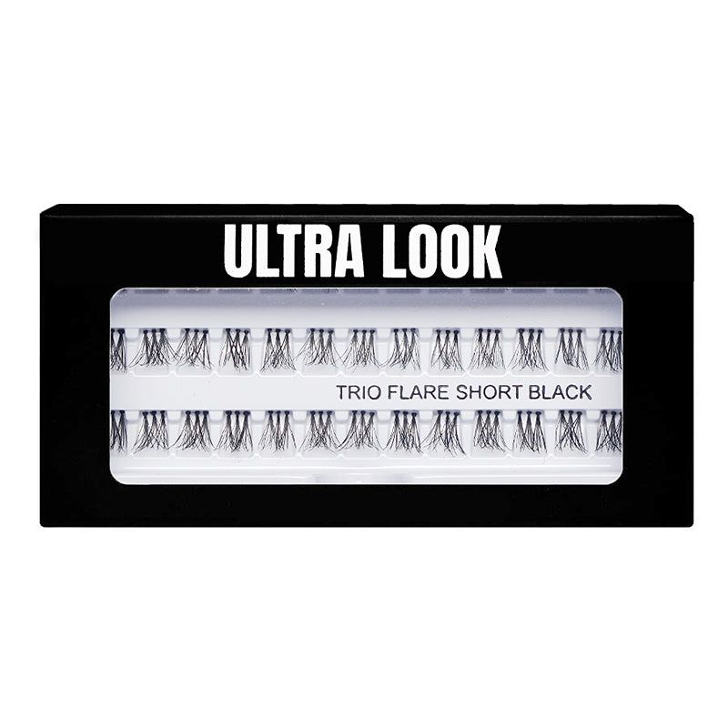 Ultra Look Trio Flare Short Black ריסים טריו שורט שחור לאיפור מקצועי | עדה לזורגן
