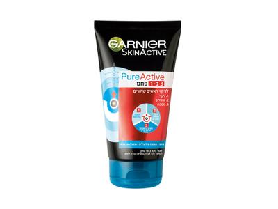 פיור אקטיב 3 ב 1 פחם מבית גרנייה Garnier Pure Active 3 in 1 Charcoal Mask
