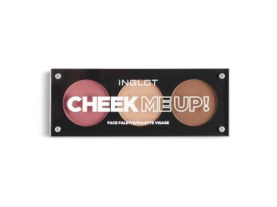 פלטת איפור המאחדת הייליטר, ברונזר וסומק מבית אינגלוט INGLOT CHEEK ME UP! FACE PALETTE