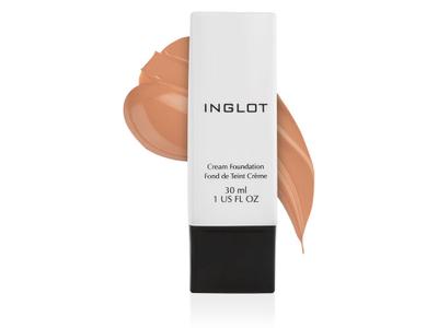 INGLOT CREAM FOUNDATION מייקאפ עמיד בעל כיסוי בינוני עד גבוה למראה עור מושלם ונטול פגמים