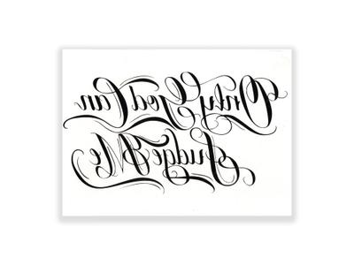 תעתוע קעקוע זמני גדול שחור לבן משפט השראה כיתוב אנגלית מחובר