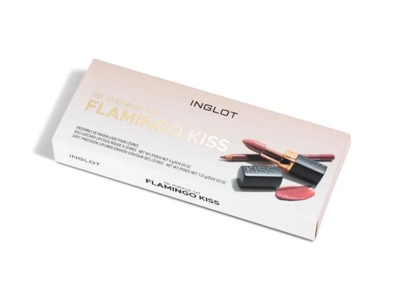 סט שפתיים FLAMINGO KISS  שפתון ותוחם מבית אינגלוט