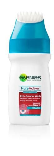 ג׳ל ניקוי עמוק מבית גרנייה Garnier Pure Active Exfo-Brusher Face Wash