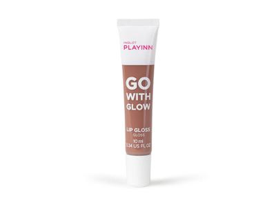 INGLOT PLAYINN Go With Glow Lip Gloss גלוס למראה זוהר ושפתיים רכות מבית אינגלוט