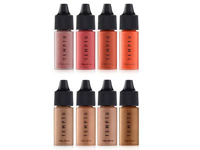 TEMPTU PC סט 8 שימר/סומק לאיפור מקצועי מבית טמפטו